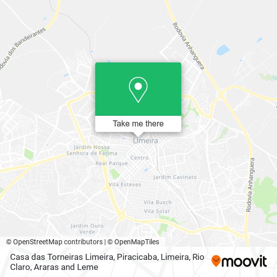 Mapa Casa das Torneiras Limeira