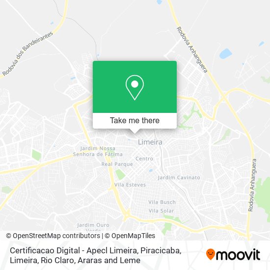 Certificacao Digital - Apecl Limeira map