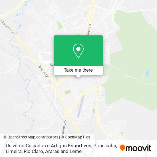 Universo Calçados e Artigos Esportivos map