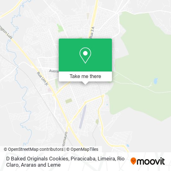 D Baked Originals Cookies map