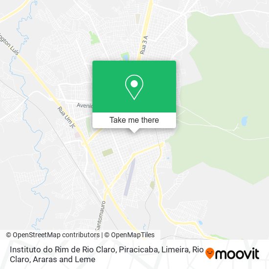 Instituto do Rim de Rio Claro map