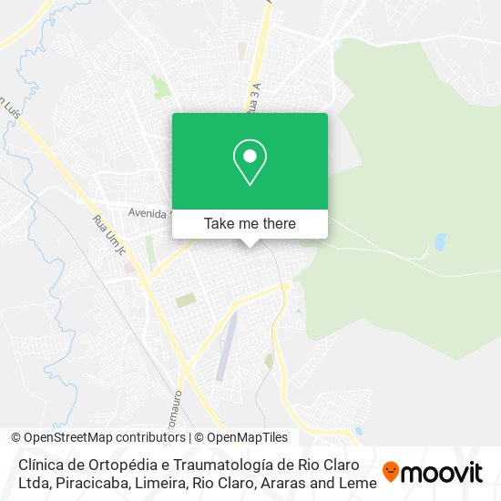 Clínica de Ortopédia e Traumatología de Rio Claro Ltda map