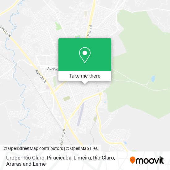 Uroger Rio Claro map