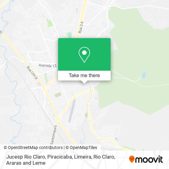 Jucesp Rio Claro map