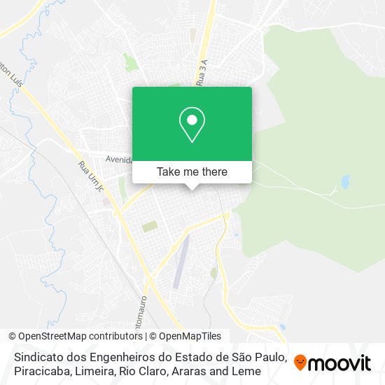 Sindicato dos Engenheiros do Estado de São Paulo map