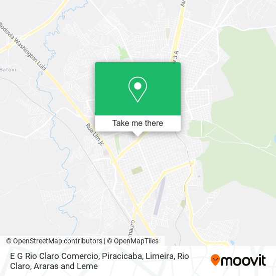 E G Rio Claro Comercio map