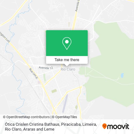 Ótica Crislen Cristina Bathaus map