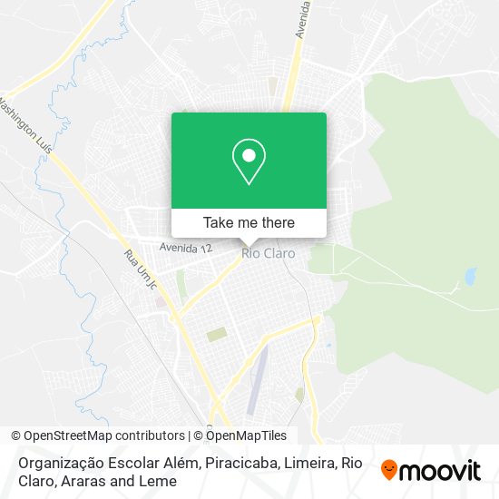 Organização Escolar Além map