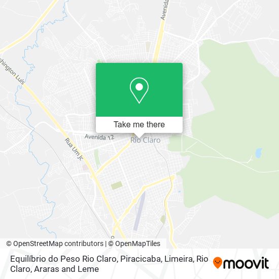 Equilíbrio do Peso Rio Claro map