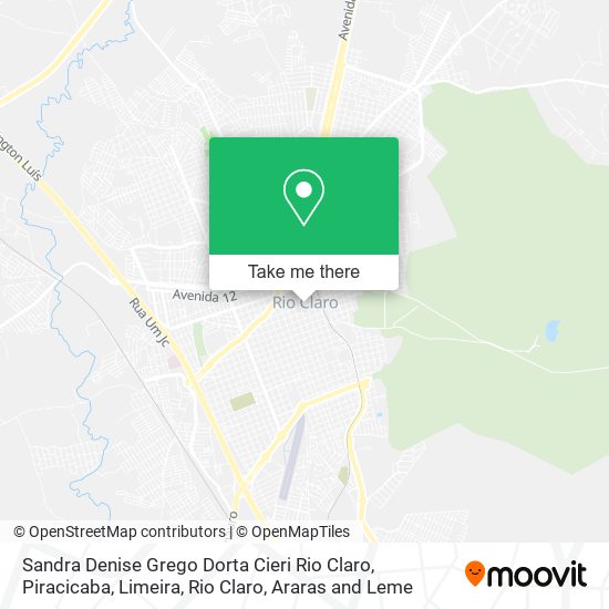 Sandra Denise Grego Dorta Cieri Rio Claro map