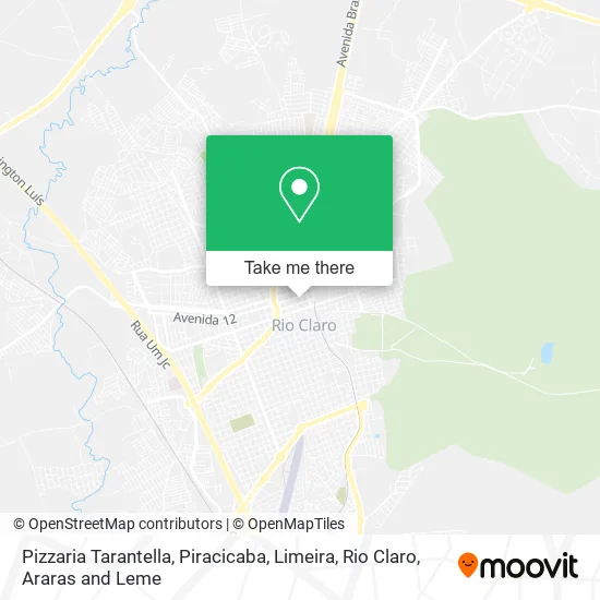 Pizzaria Tarantella map