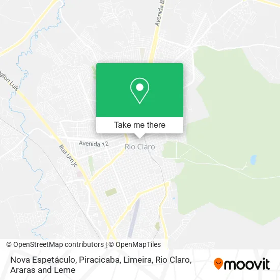 Nova Espetáculo map