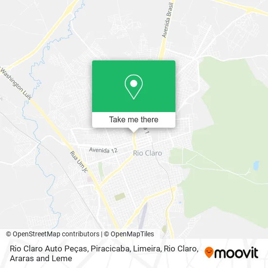Rio Claro Auto Peças map