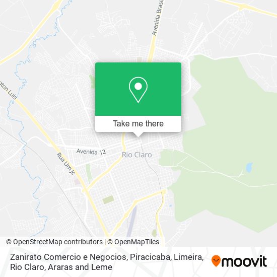 Zanirato Comercio e Negocios map