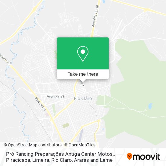 Pró Rancing Preparações Antiga Center Motos. map