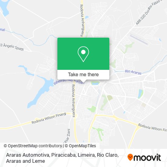 Araras Automotiva map