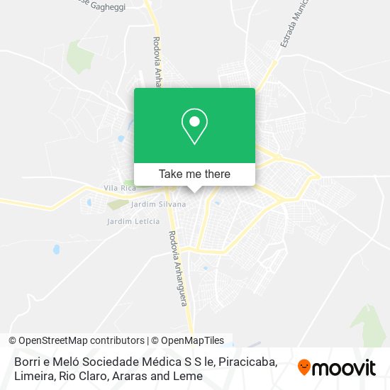 Mapa Borri e Meló Sociedade Médica S S le