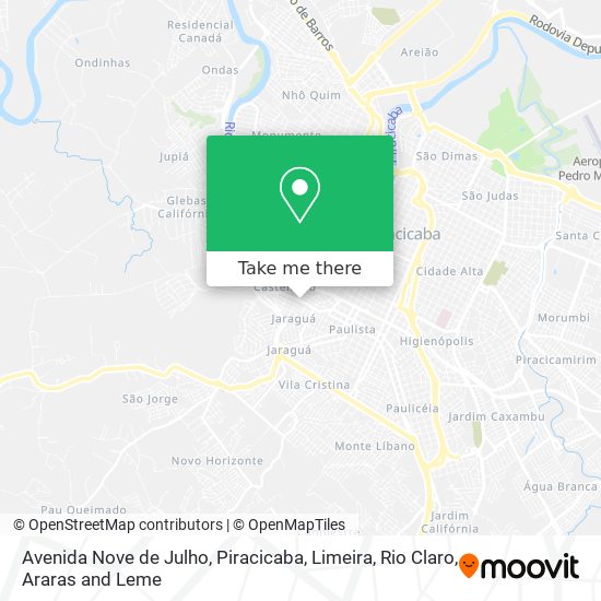 Avenida Nove de Julho map