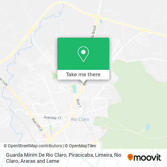 Mapa Guarda Mirim De Rio Claro