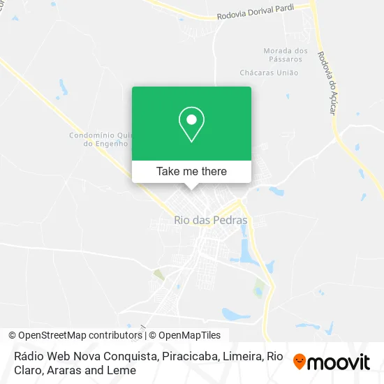 Rádio Web Nova Conquista map