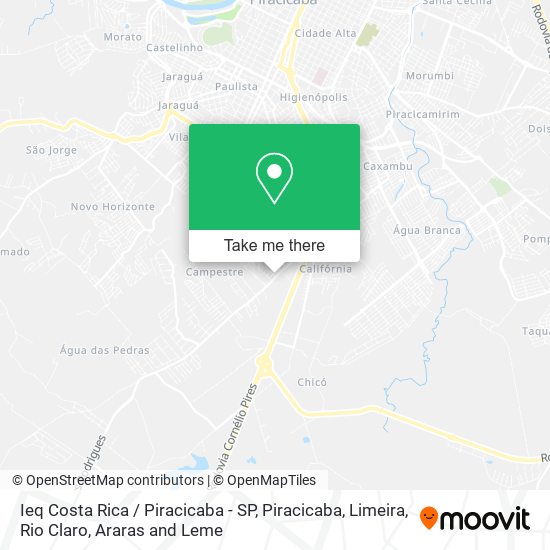 Mapa Ieq Costa Rica / Piracicaba - SP