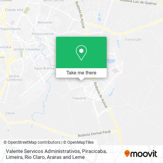 Valente Servicos Administrativos map