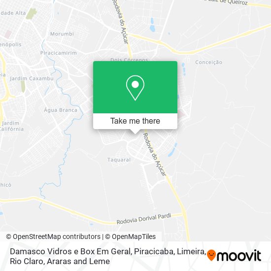 Mapa Damasco Vidros e Box Em Geral