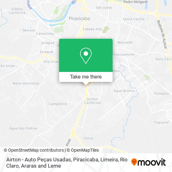 Mapa Airton - Auto Peças Usadas