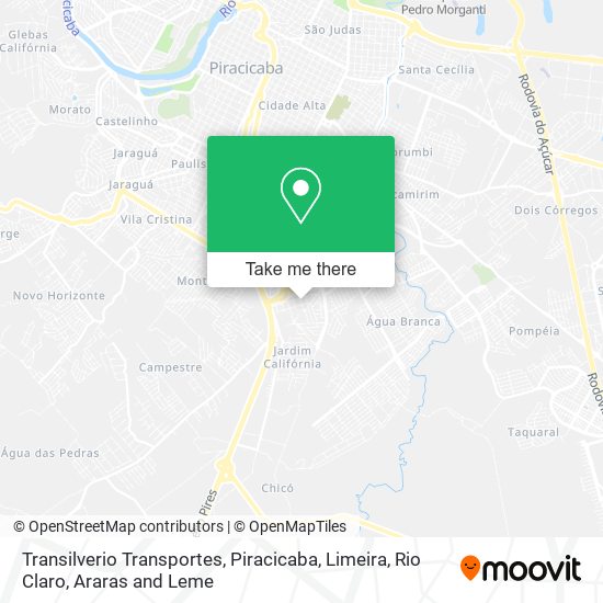 Transilverio Transportes map
