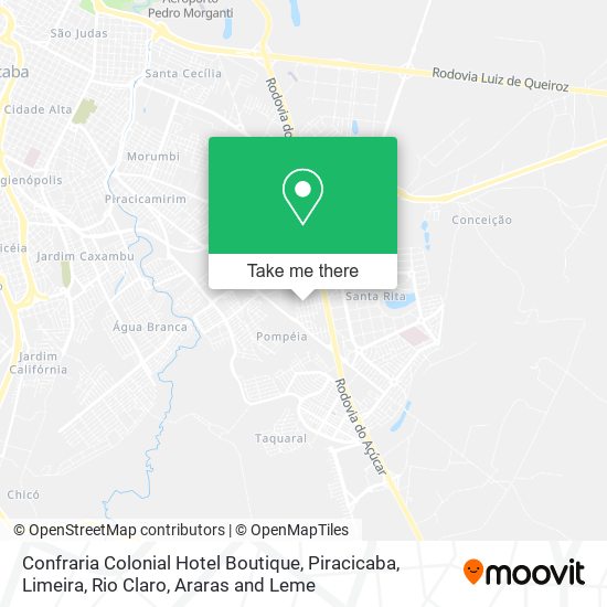 Confraria Colonial Hotel Boutique map