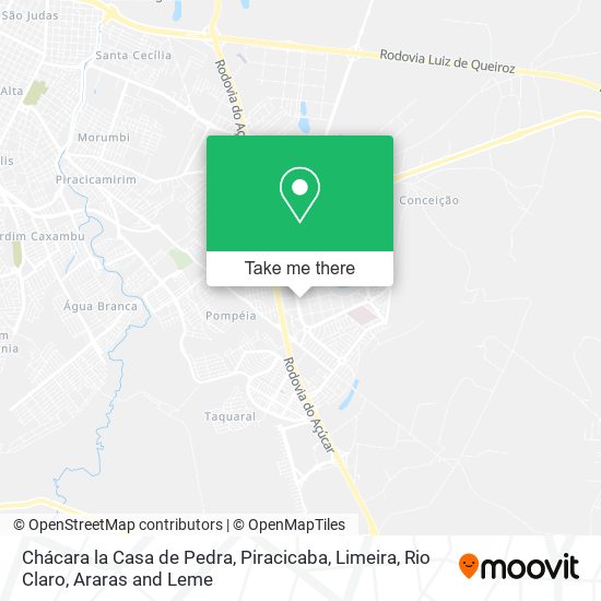 Chácara la Casa de Pedra map