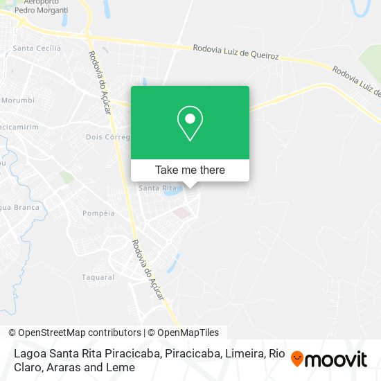 Lagoa Santa Rita Piracicaba map