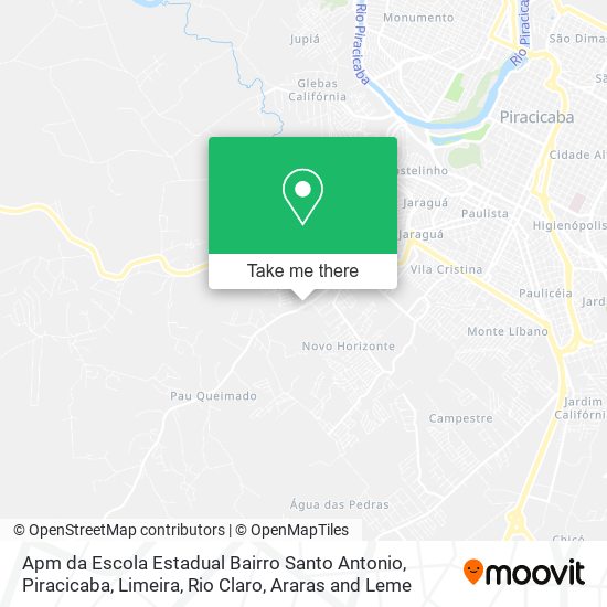 Apm da Escola Estadual Bairro Santo Antonio map