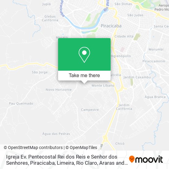 Mapa Igreja Ev. Pentecostal Rei dos Reis e Senhor dos Senhores