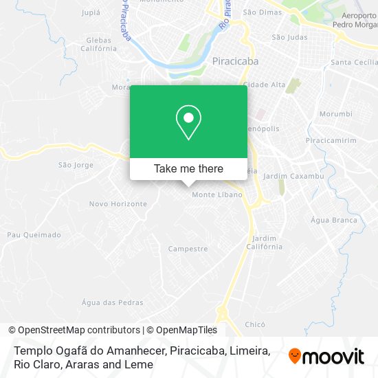 Templo Ogafã do Amanhecer map