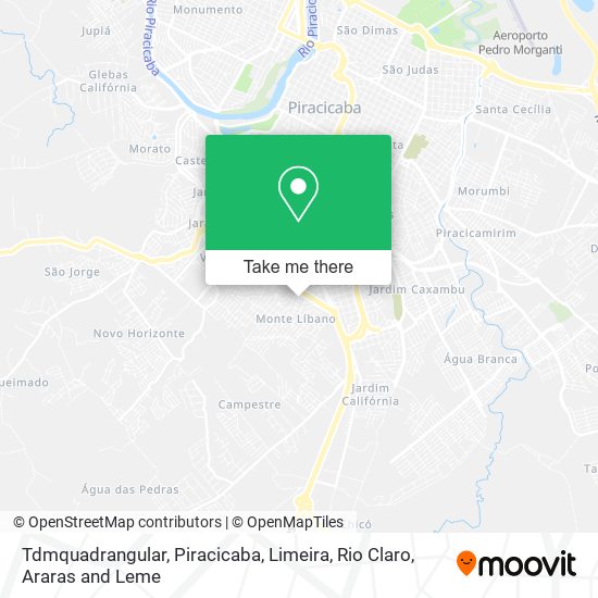 Mapa Tdmquadrangular