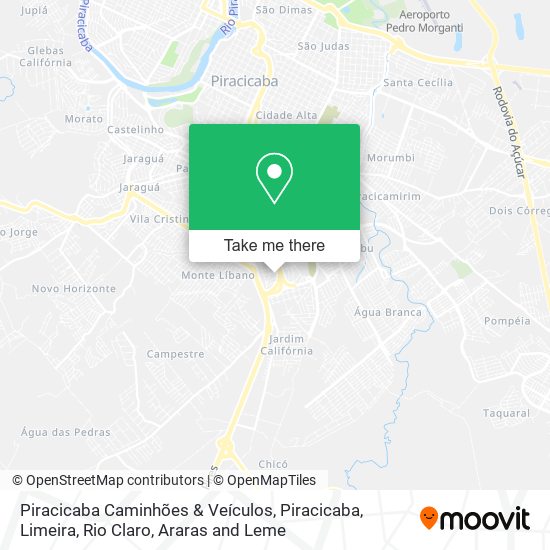 Piracicaba Caminhões & Veículos map