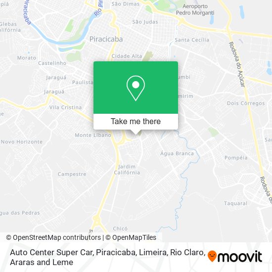 Auto Center Super Car map