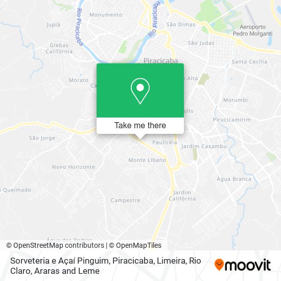 Sorveteria e Açaí Pinguim map