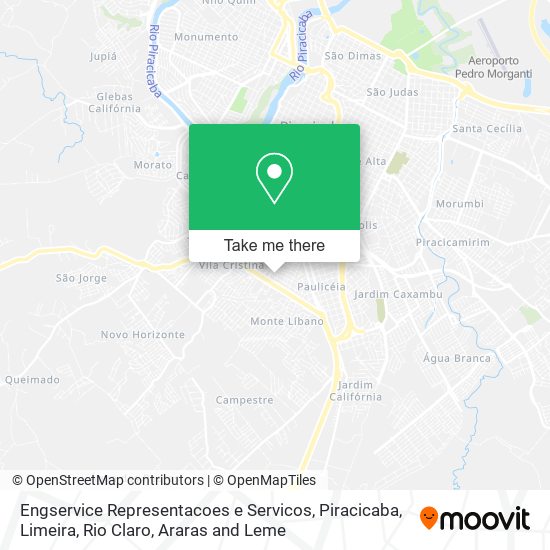 Mapa Engservice Representacoes e Servicos