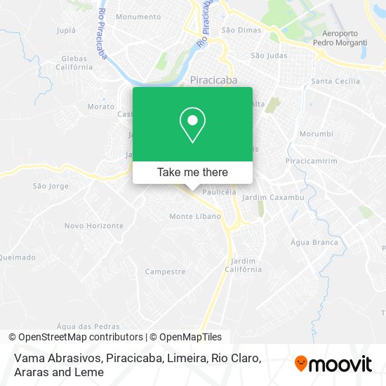 Vama Abrasivos map