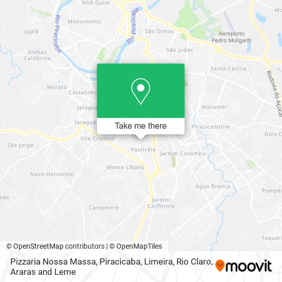 Pizzaria Nossa Massa map