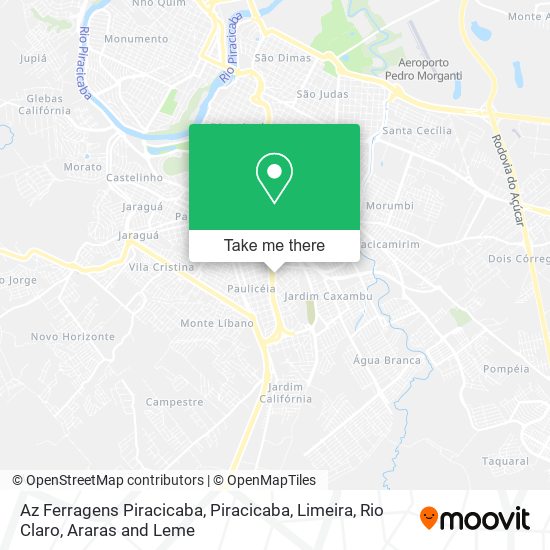 Az Ferragens Piracicaba map