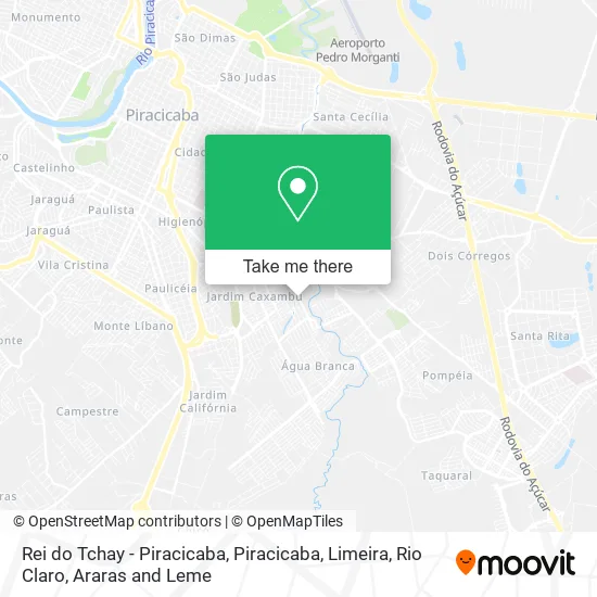 Rei do Tchay - Piracicaba map