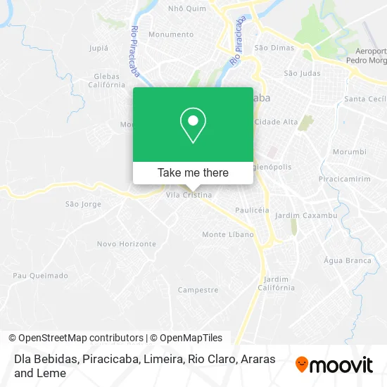 Dla Bebidas map
