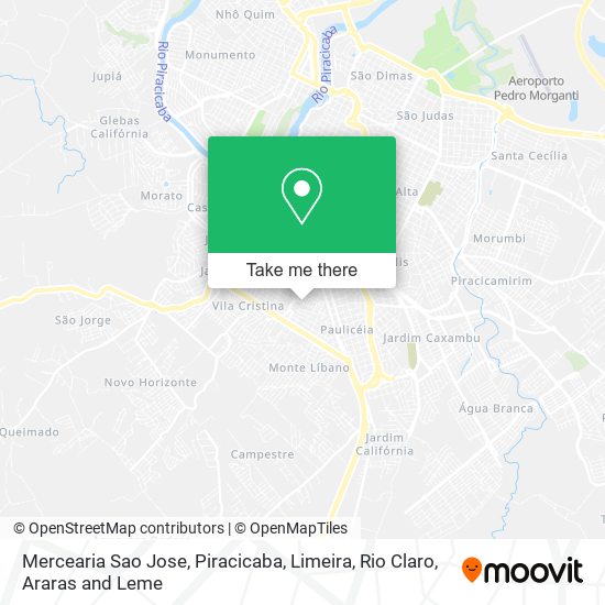 Mapa Mercearia Sao Jose