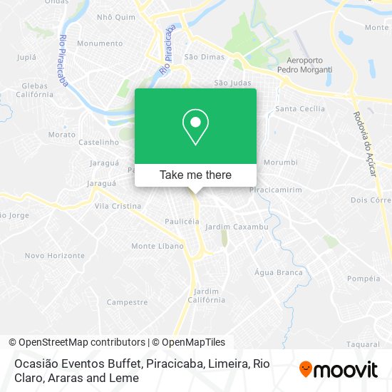 Ocasião Eventos Buffet map