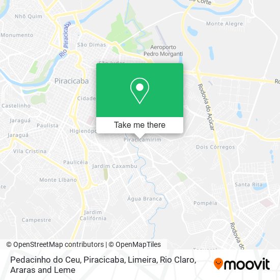 Pedacinho do Ceu map