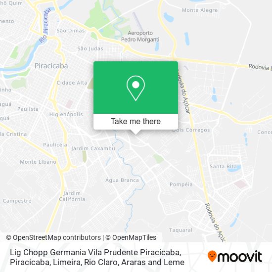 Lig Chopp Germania Vila Prudente Piracicaba map