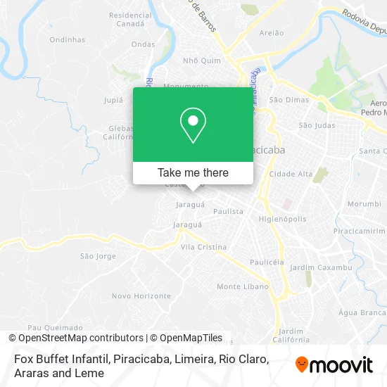 Fox Buffet Infantil map